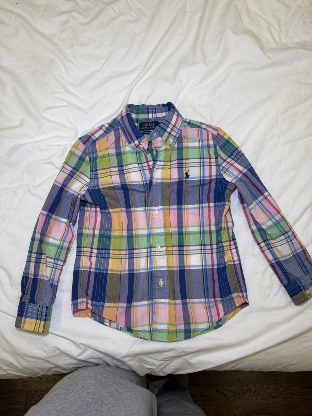 Boy’s Plaid Button-Down Shirt